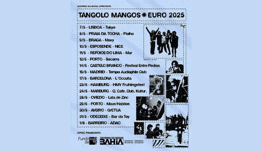 Tangolo Mangos anuncia sua PRIMEIRA TURNÊ NA EUROPA em MAIO/25 | BahiaRock